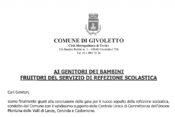 Servizio di refezione per l'anno scolastico 2025/2026