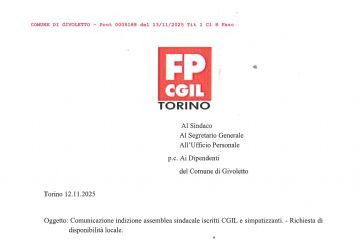 Comunicazione chiusura Uffici comunali per riunione sindacale