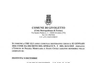 Reperibilità Festività natalizie e capodanno