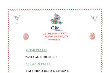 Menù di Pasqua - Scuole di Givoletto